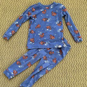 Baby GAP 2 year Pixar Nemo Pajama set in blue